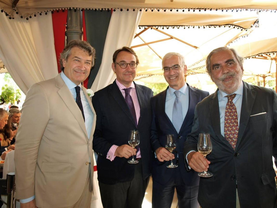 César Saldaña, Luis Luengo, José Luis Benítez y Evaristo Babé