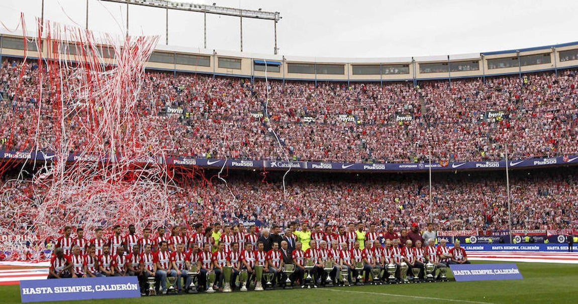 Las imágenes de la despedida del Vicente Calderón