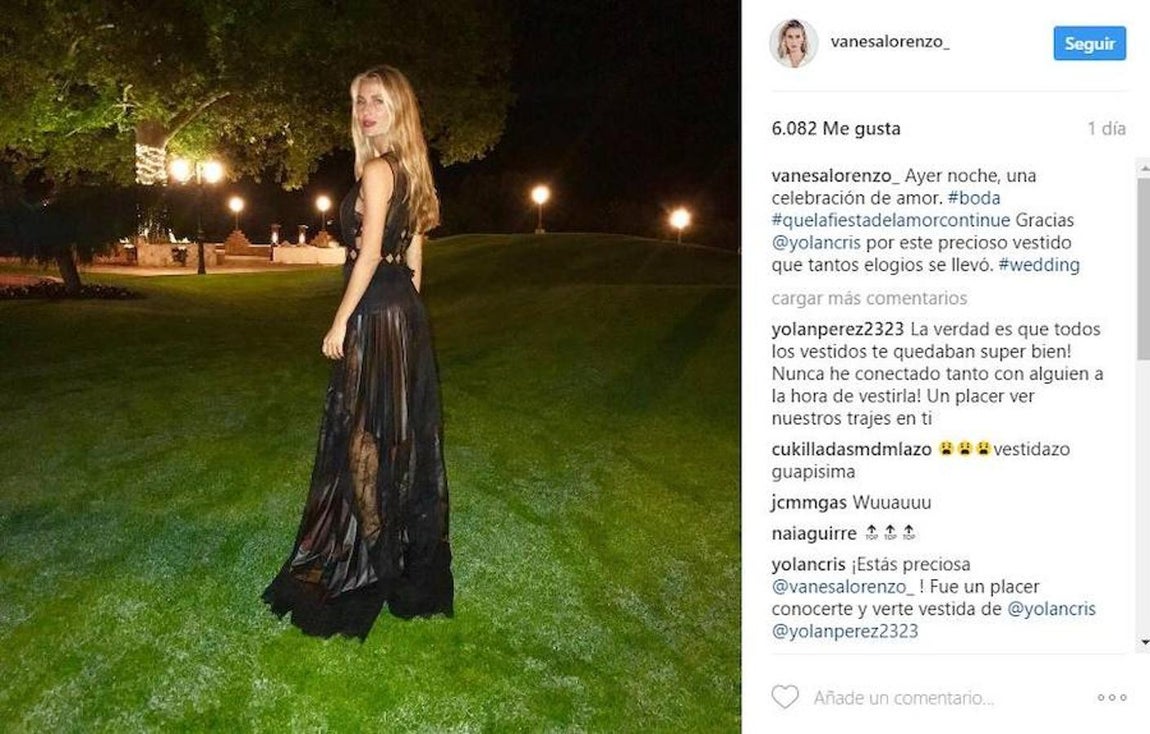 Vanesa Lorenzo, modelo. 