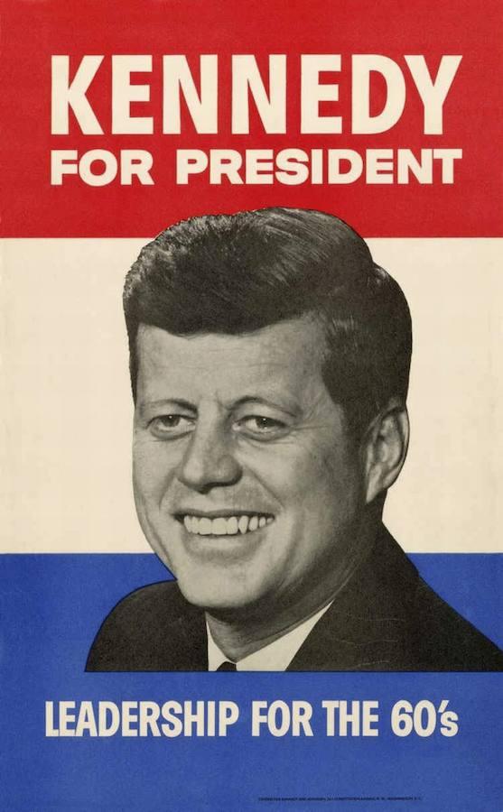 La campaña que llevó a John F. Kennedy a la presidencia. 