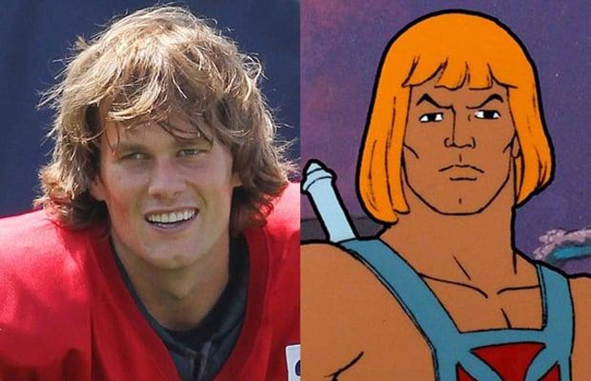 Tom Brady / He-Man, «He-Man y los Masters del Universo». 