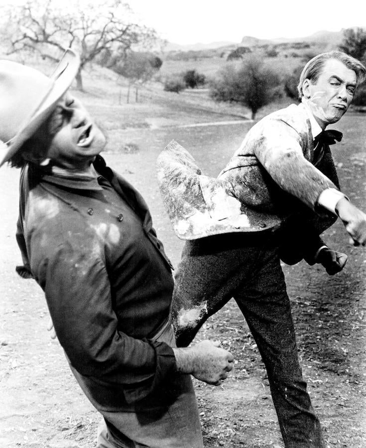 El hombre que mató a Liberty Valance (1962). Escena histórica de uno de los mayores clásicos del cine. Dirigida por John Ford