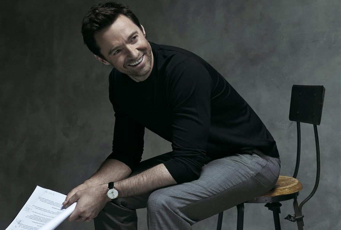 Hugh Jackman. El actor australiano refleja el espíritu libre, discreto y elegante de los relojes de Montblanc, actualmente es  embajador de la casa relojera.