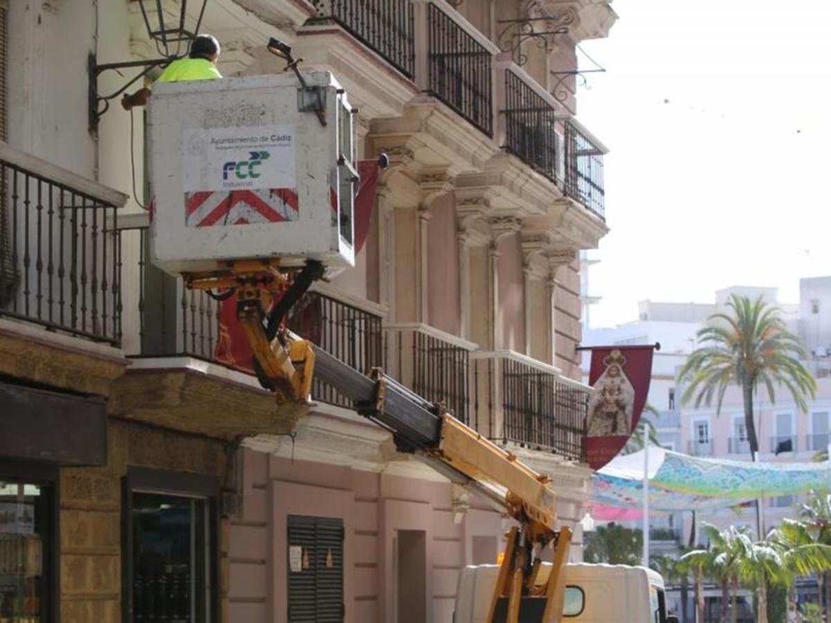 Preparativos del Corpus en Cádiz