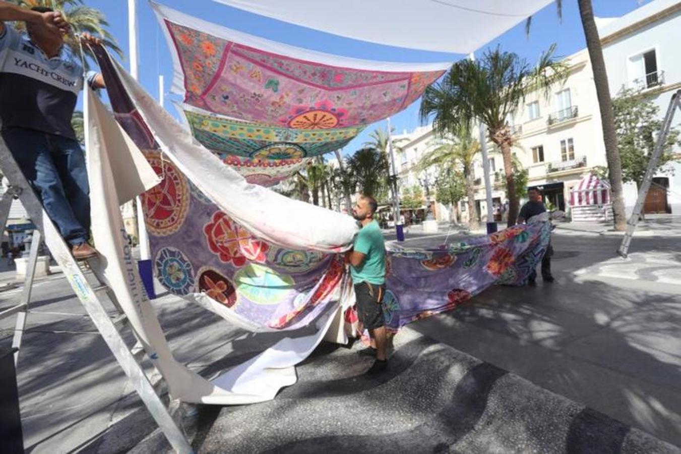 Preparativos del Corpus en Cádiz