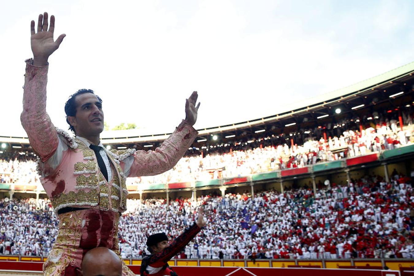 Iván Fandiño salió a hombros en la Feria de San Fermín 2014. Javier Lizón