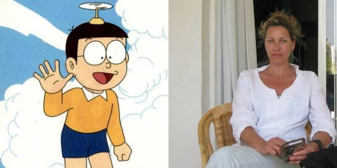 12. Nuria Marín Picó como Nobita. Nuria Marín Picó es una actriz de doblaje del País Vasco, reconocida por poner su voz al personajde de Nobita en la versión en español, aquel niño tierno que protagonizaba la serie de dibujos animados «Doraemon». Entre los estudios en los que ha trabajado se incluyen K.2000, Edertrack y Mar Digital (Llodio-Vizcaya), interpretando varios personajes (tanto protagonistas como secundarios). Además, también se encarga de poner su voz en los videojuegos de «Shin Chan».