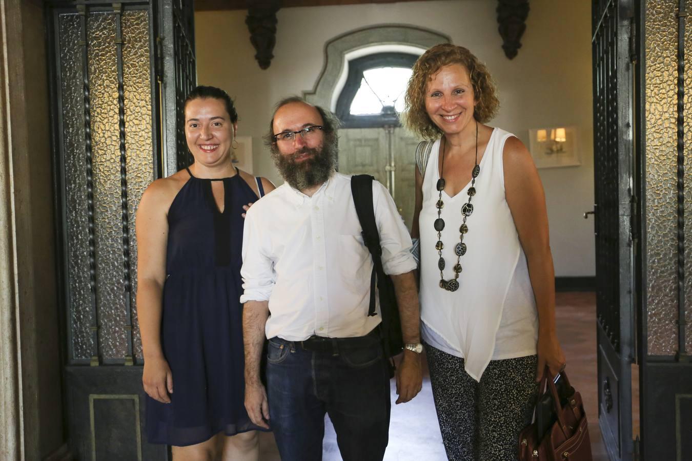 Pilar Tejada González, Cristóbal Casanueva Rocha y Pilar Moreno Pacheco