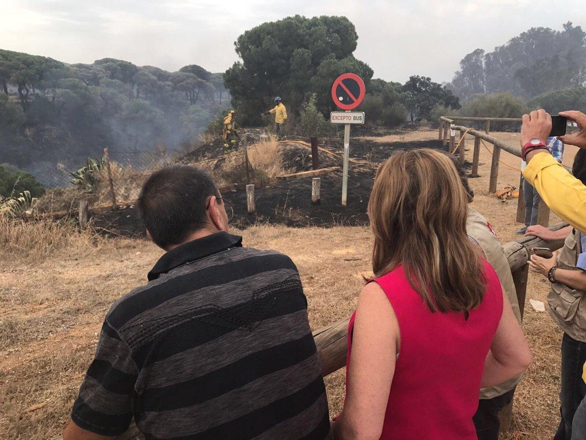 Las imágenes del incendio que amenazan con arrasar Doñana