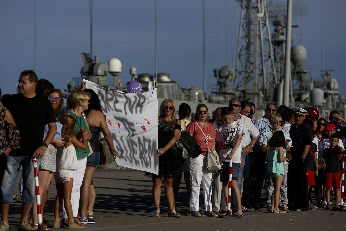 Llegada de la fragata Canarias a la Base de Rota