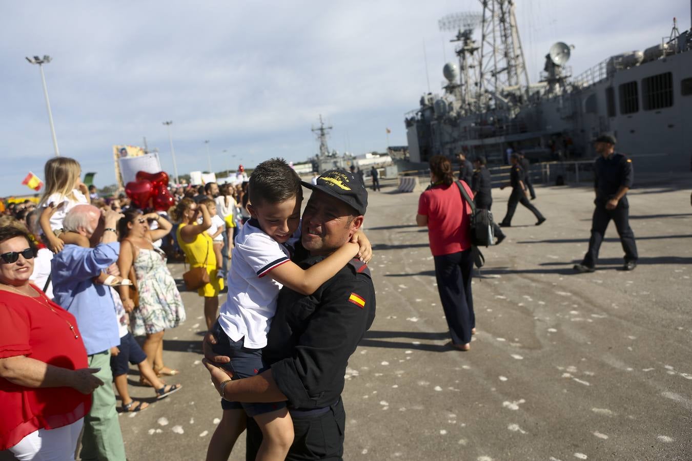 Llegada de la fragata Canarias a la Base de Rota