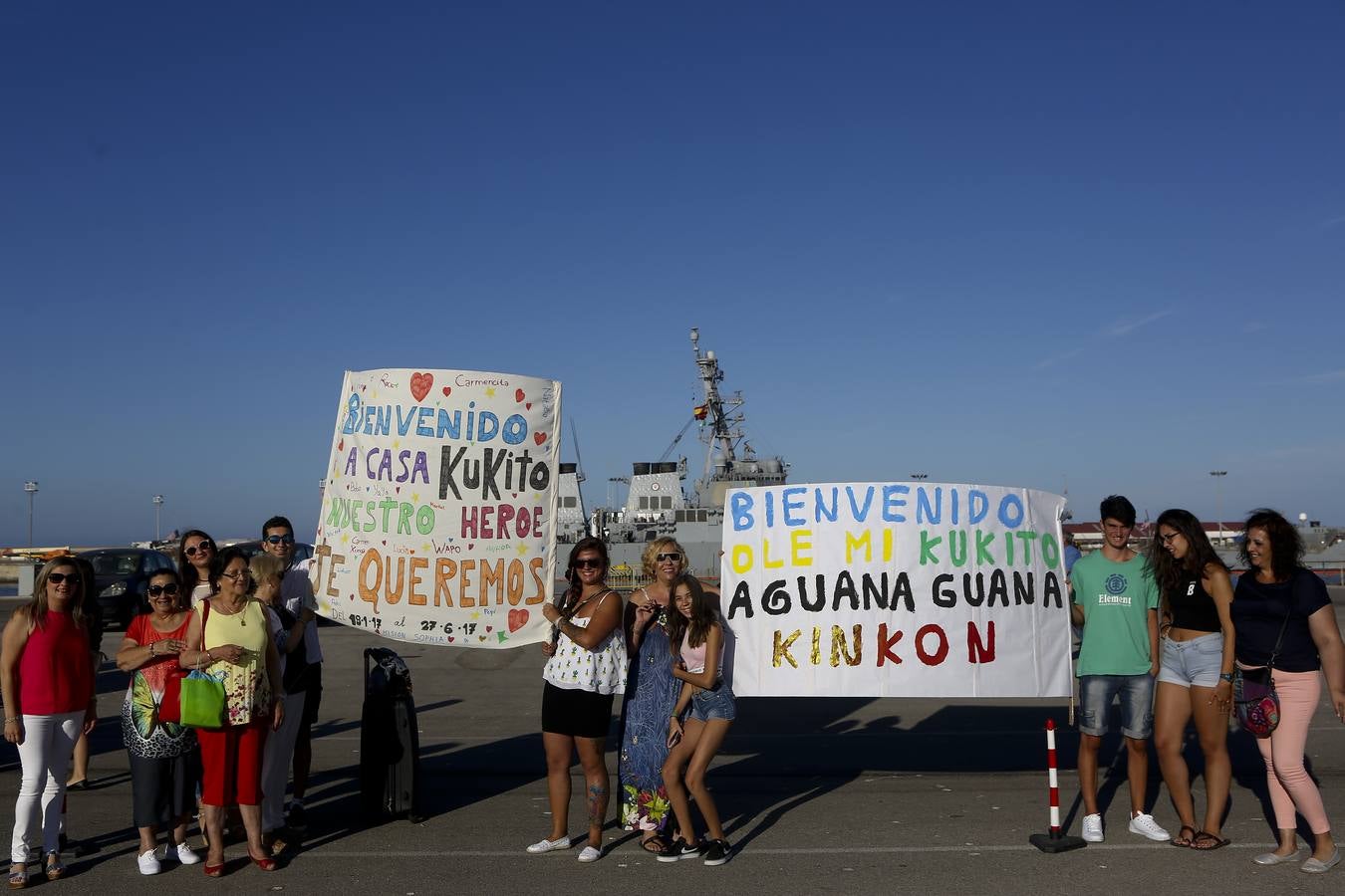 Llegada de la fragata Canarias a la Base de Rota