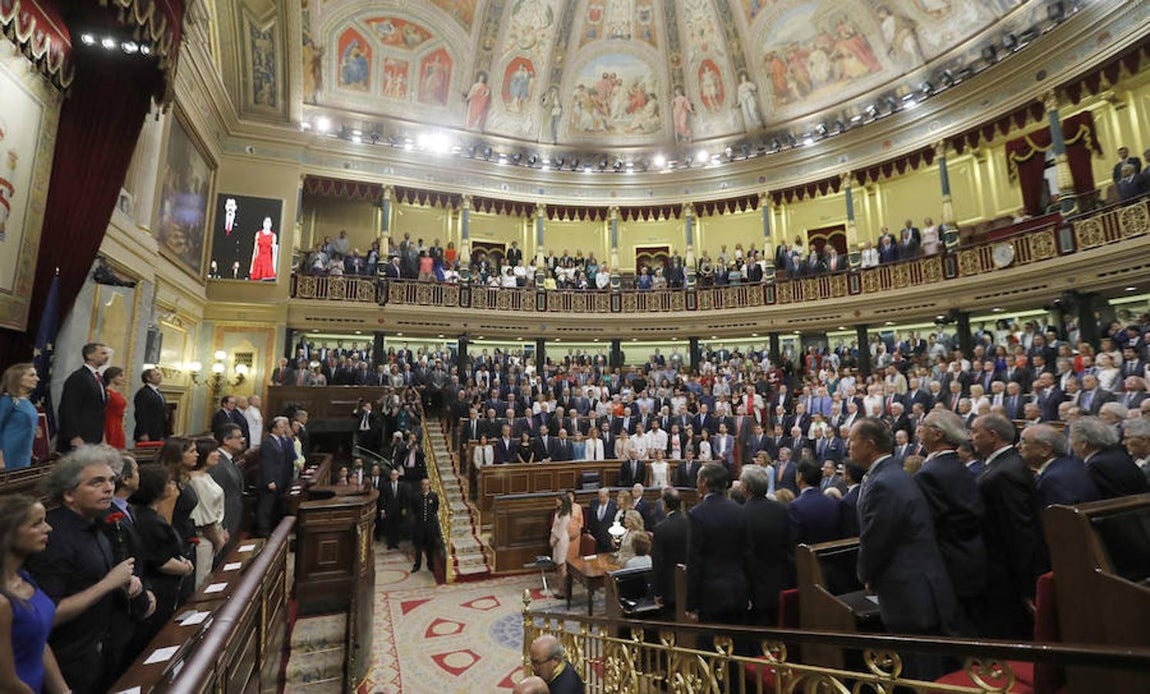 La Cámara Baja al completo durante el acto homenaje a las elecciones de 1977. 