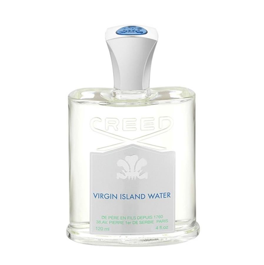 Virgin Island Water. Las notas que envuelven a este perfume son la bergamota blanca de Sicilia, lima de Jaimaica y mandarina siciliana, las notas medias son la flor de hibiscus, ylang-ylang, jazmín indio y la base de la fragancia son la madera tropical y el almizcle. 120 ml (372 €).