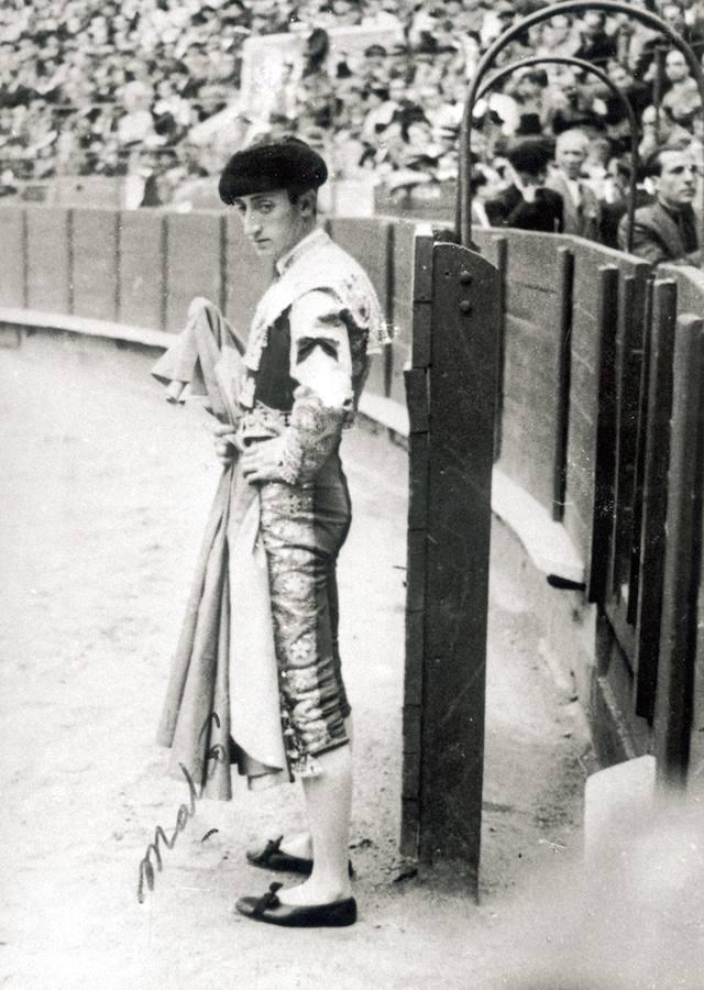 Manolete antes de una corrida de toros. 