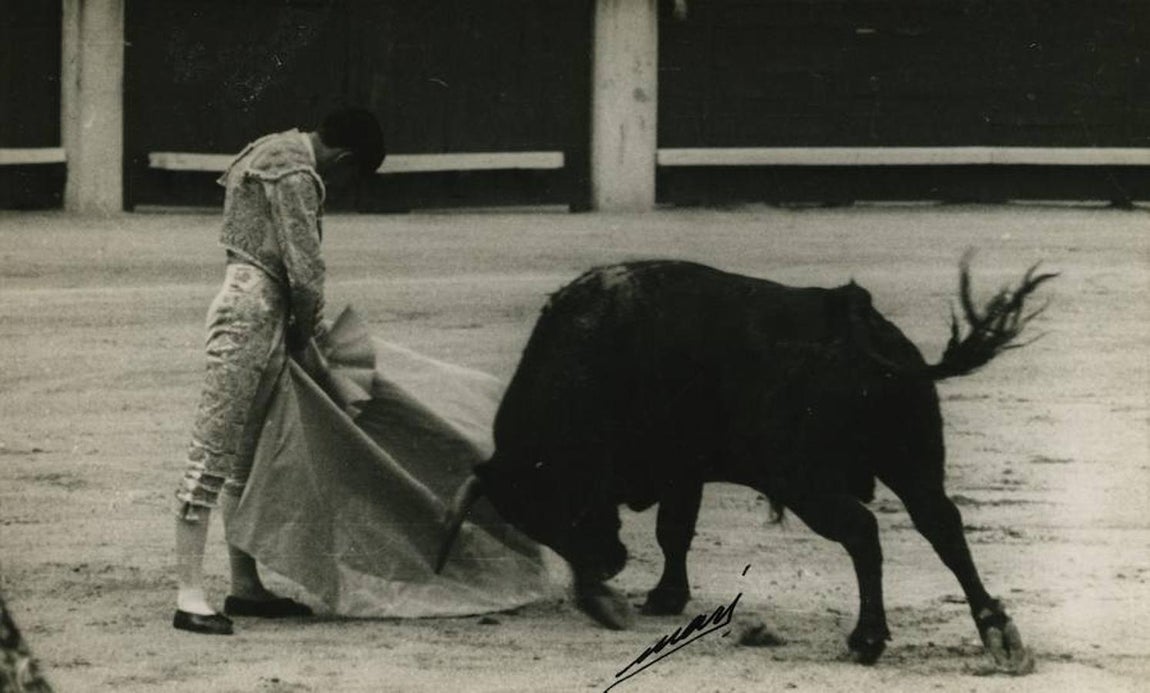 Manolete durante una corrida de toros. 