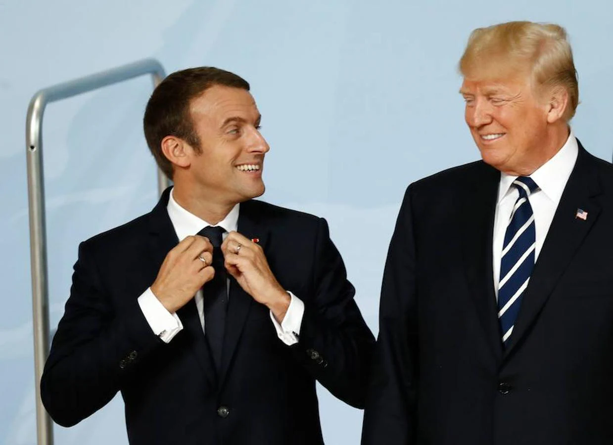 Macron y Trump en la cumbre del G-20