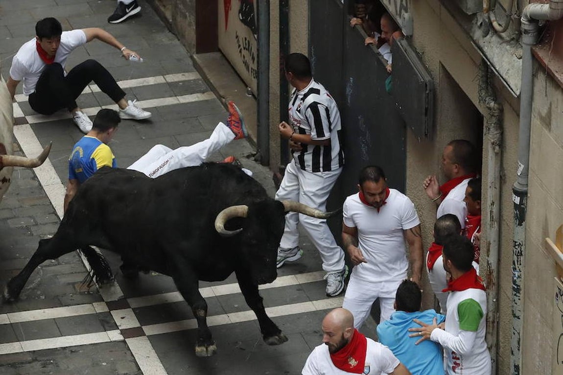 Cuarto encierro de Sanfermines 2017. 
