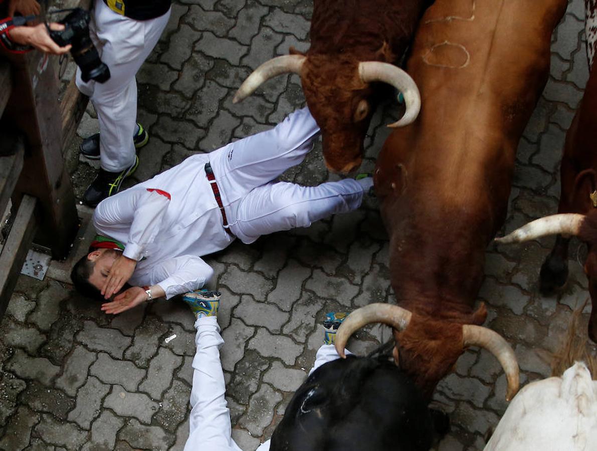 La quinta carrera de Sanfermines. 