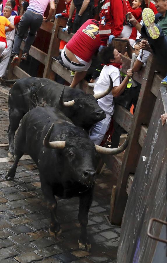 La quinta carrera de Sanfermines. 