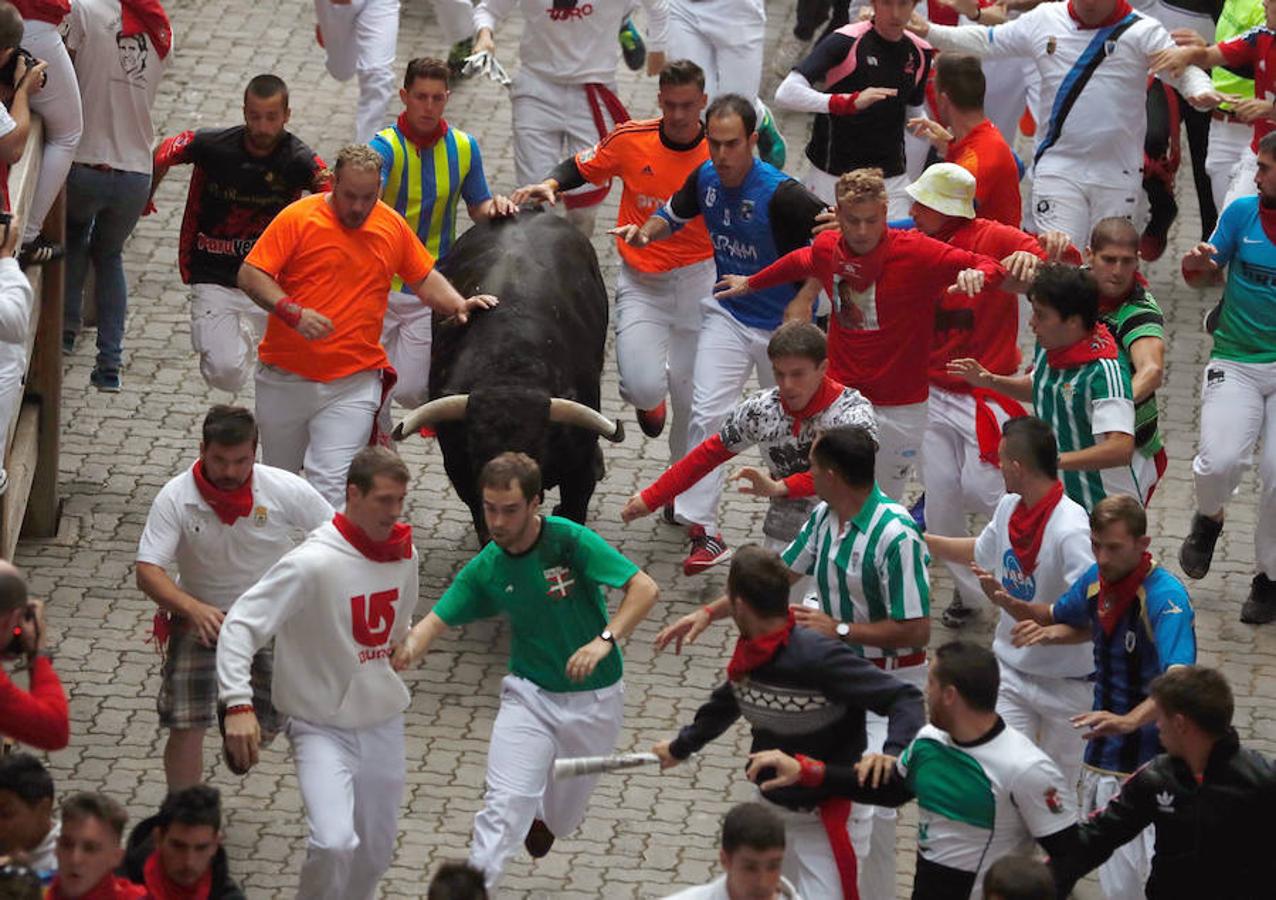 La quinta carrera de Sanfermines. 