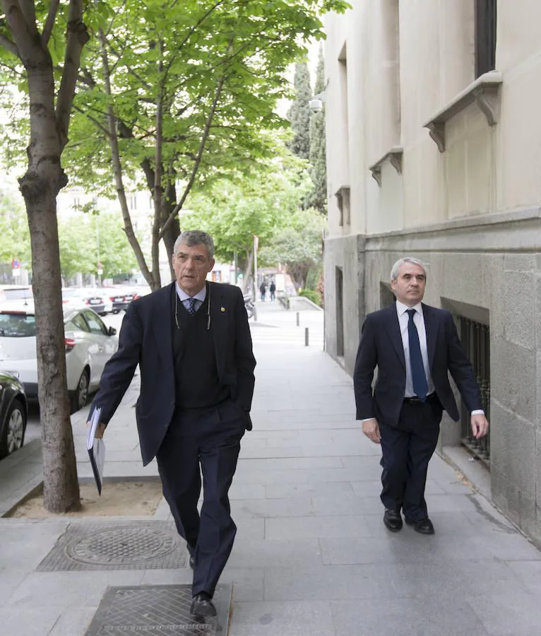 Villar declaraba como testigo en el caso de la Ciudad del Fútbol contra el exalcalde de Las Rozas Bonifacio de Santiago, en abril de 2015.