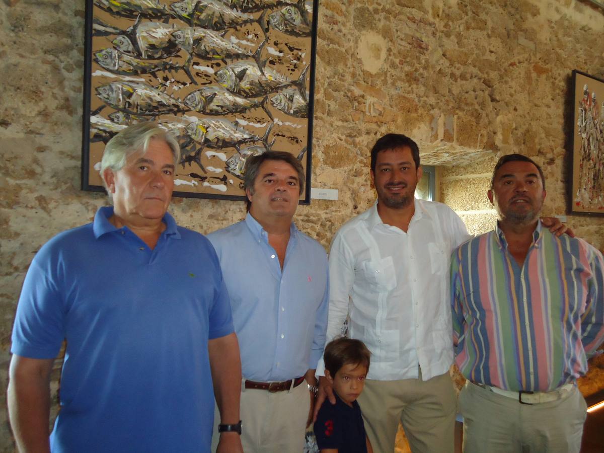 Juan Pemán, Emilio Valero, Basilio Iglesias y Rafael Romer. 