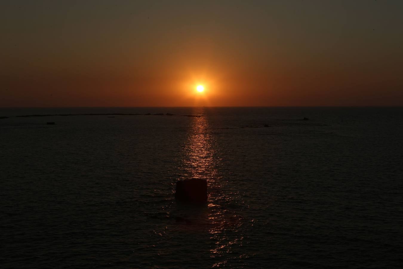 Puestas de sol en el castillo de Santa Catalina de Cádiz