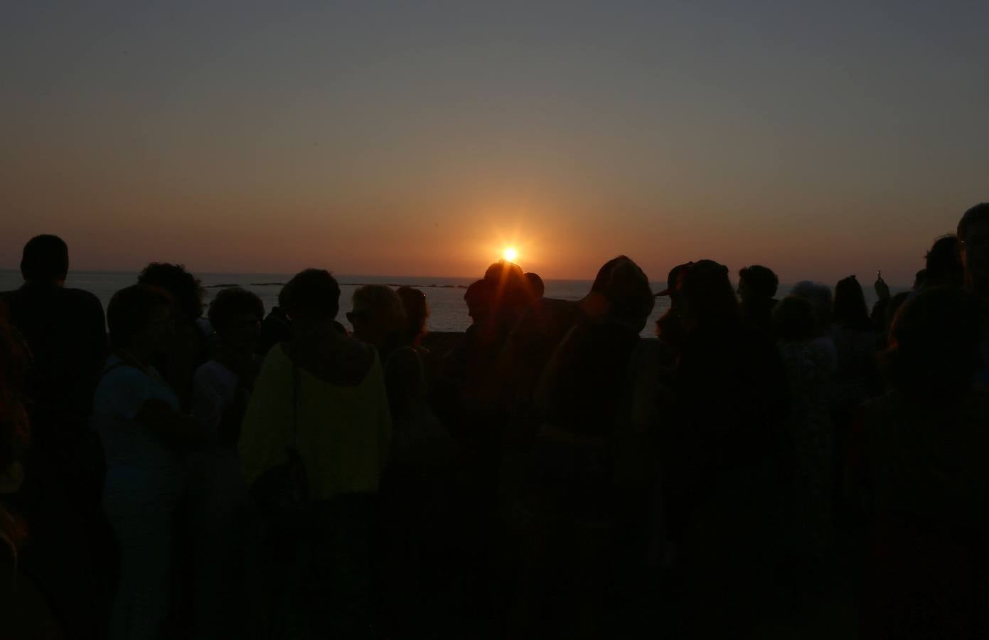 Puestas de sol en el castillo de Santa Catalina de Cádiz