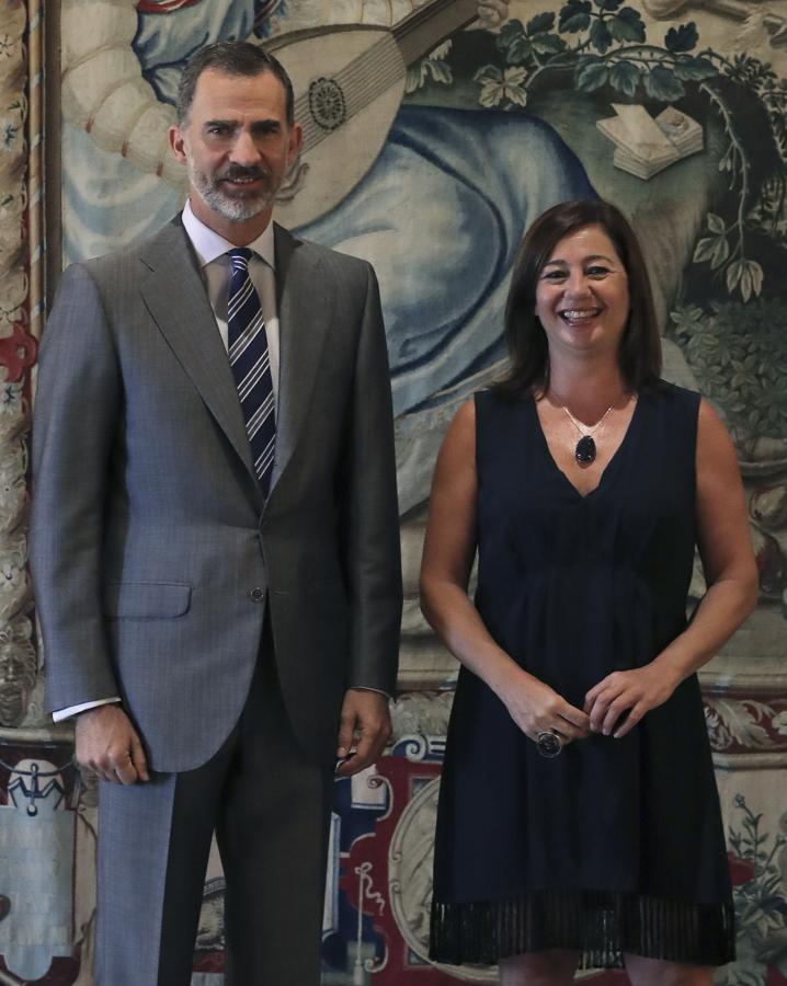 Junto a la presidenta de Baleares, Francina Armengol. 