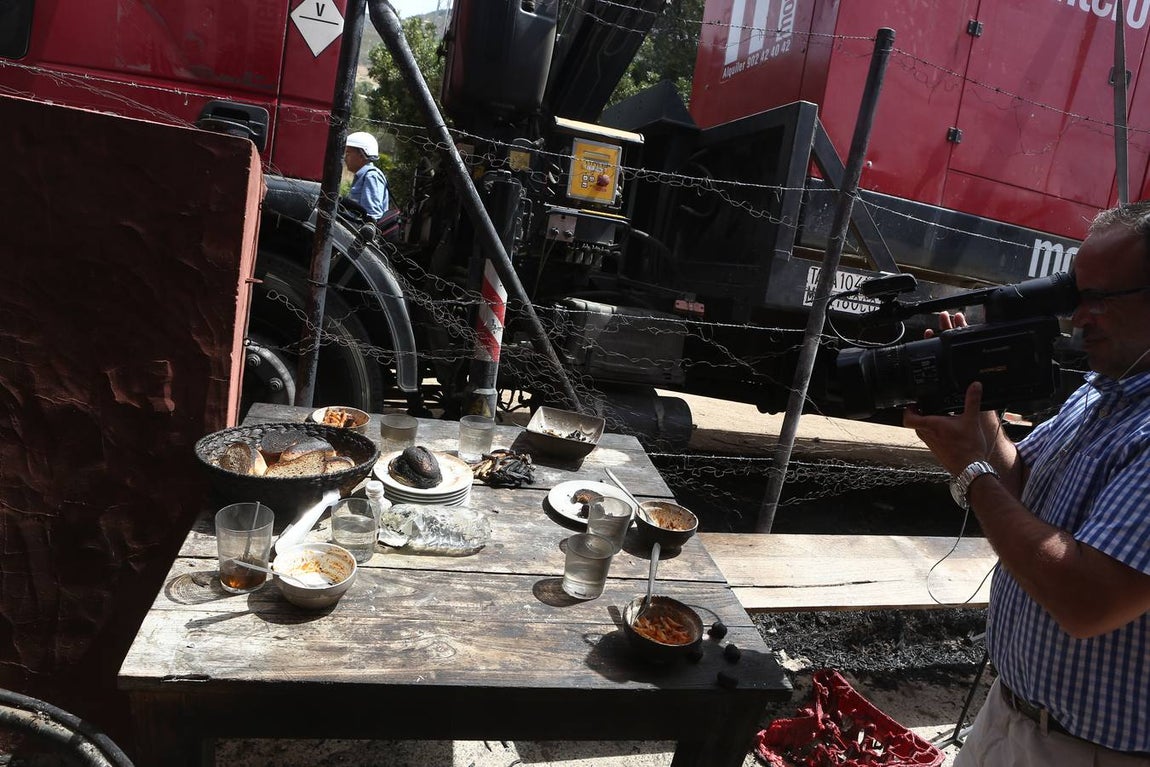 Fotos: El fuego se produjo en el patio del restaurante