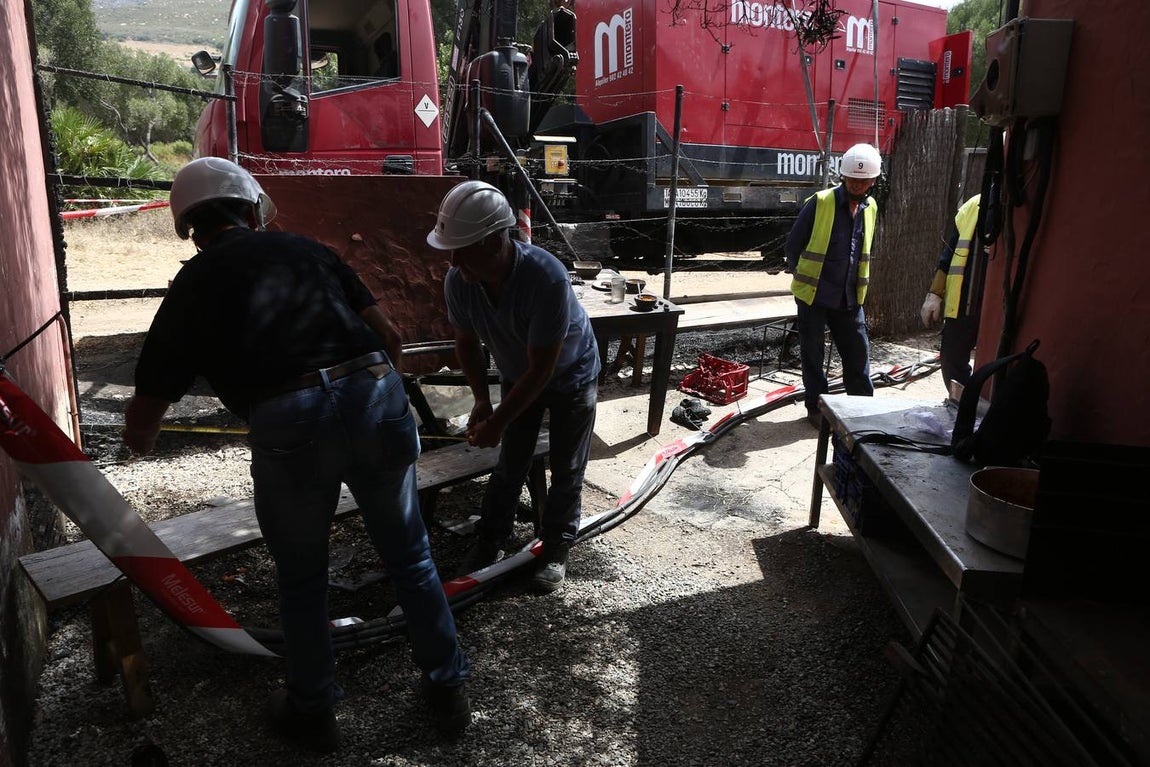 Fotos: El fuego se produjo en el patio del restaurante
