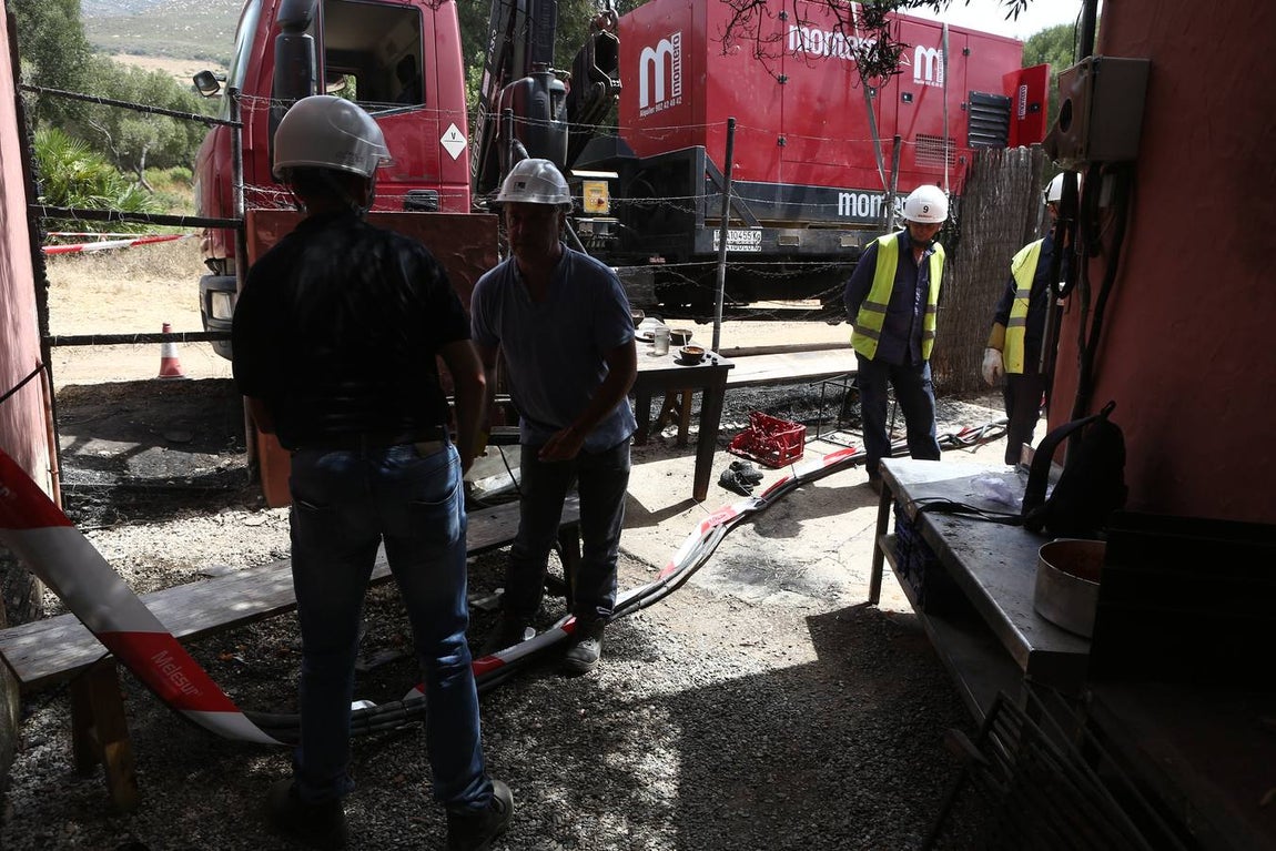 Fotos: El fuego se produjo en el patio del restaurante