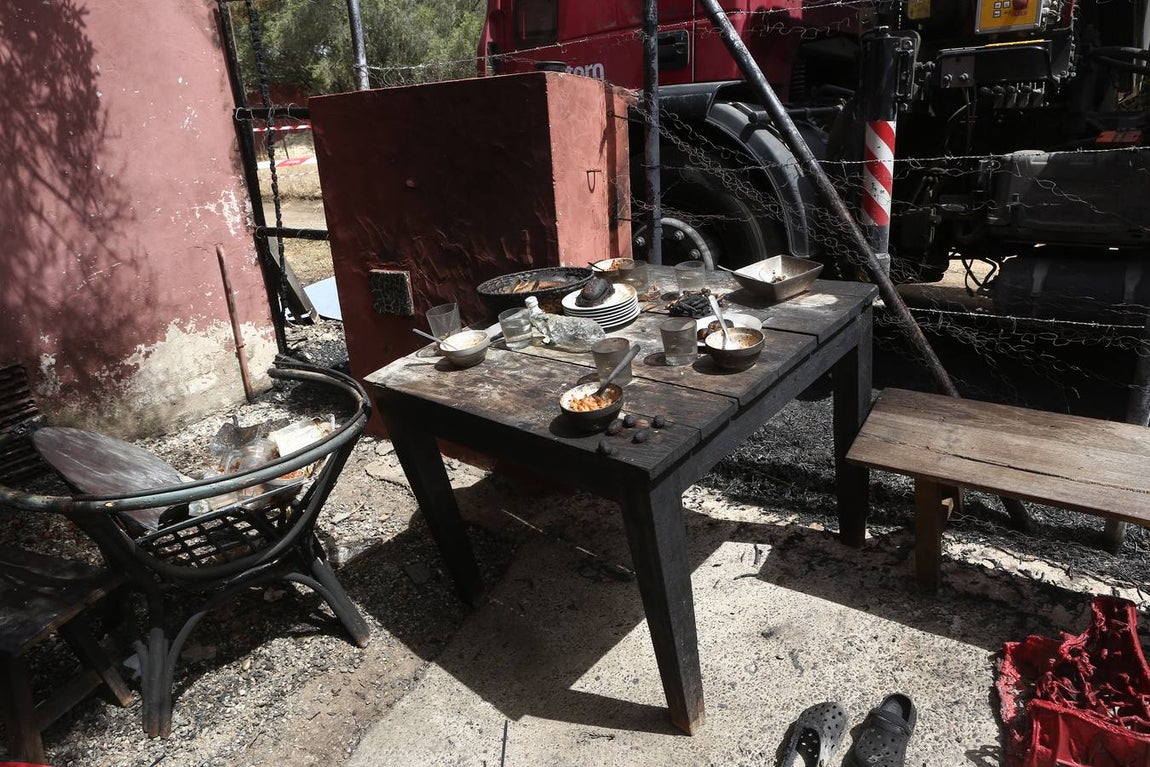 Fotos: El fuego se produjo en el patio del restaurante