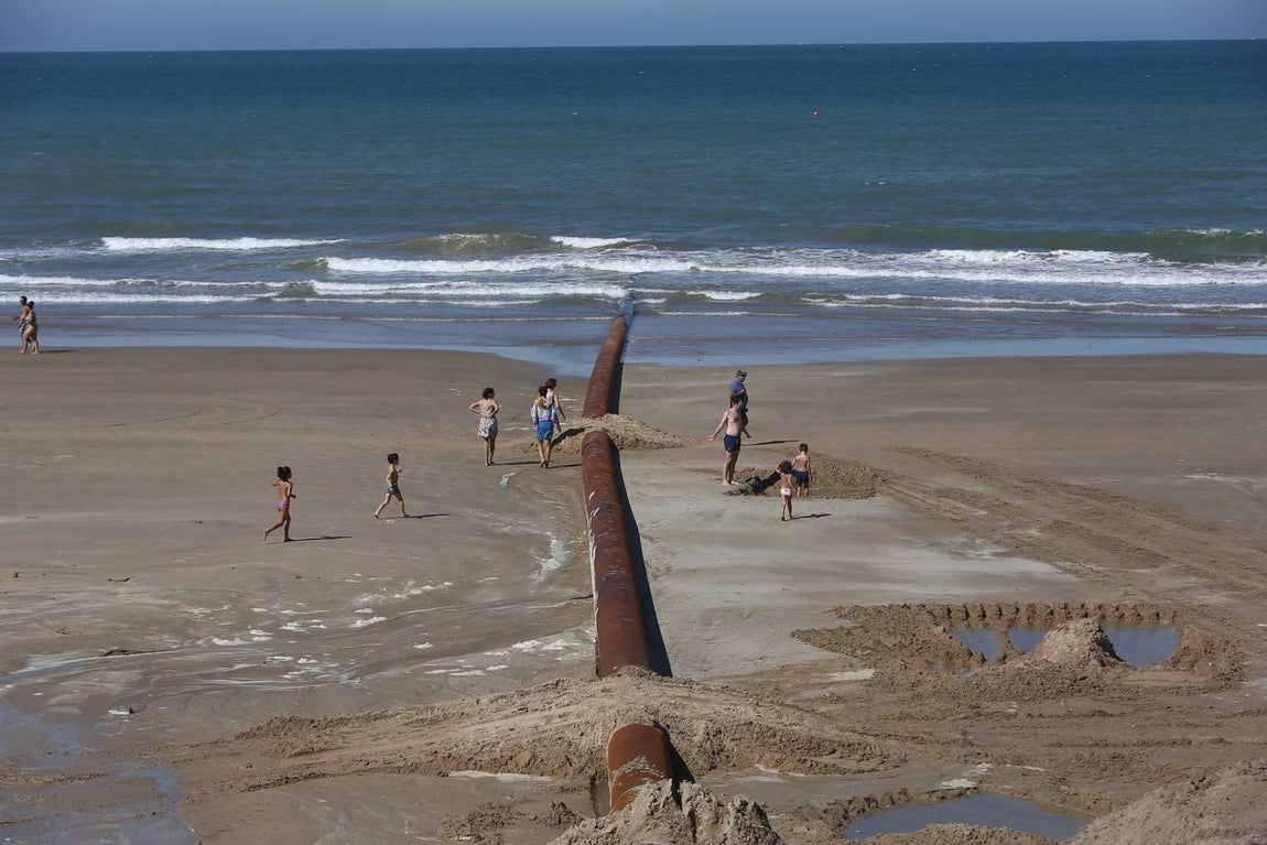 FOTOS: Obras regeneración playa La Ballena