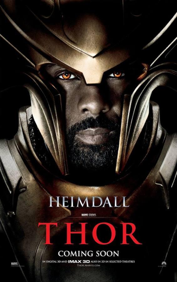 Universo Cinematográfico de Marvel (2011-actualidad). «Thor», «Thor: el mundo oscuro» y «Vengadores: la era de Ultrón» son las películas de Marvel en las que los espectadores han podido verle como Heimdall. Saldrá también en la inminente «Thor: Ragnarok».