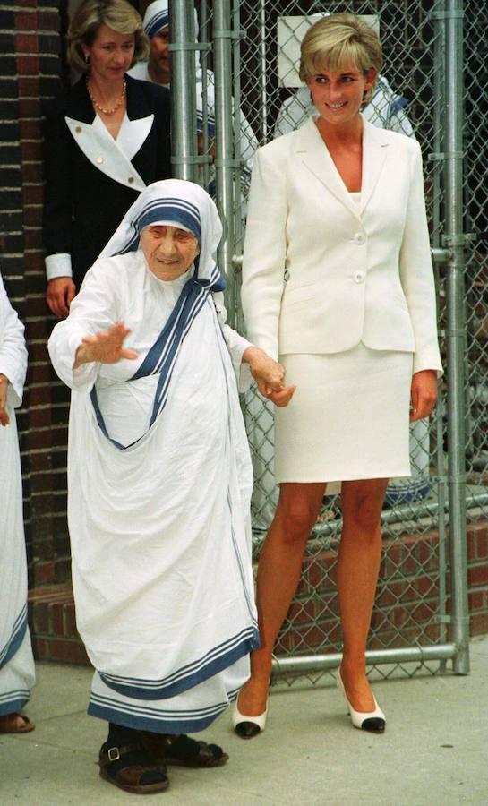 Con la Madre Teresa de Calcuta. 