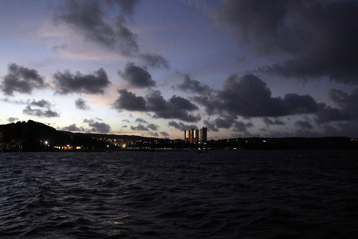 El huracán Irma momentos antes de llegar a Puerto Rico. 