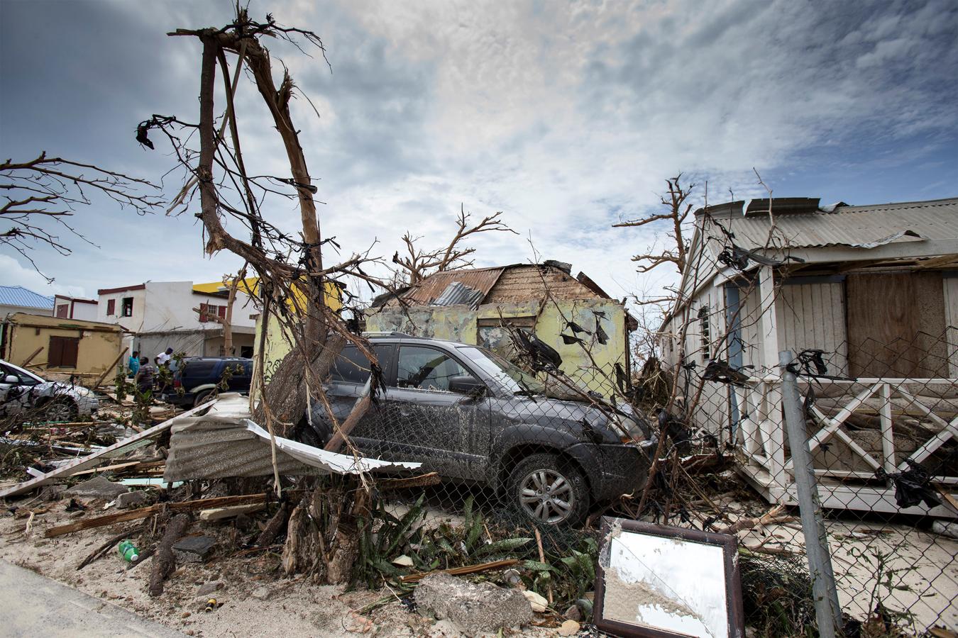 Imágenes del paso del huracán Irma por Florida y el Caribe