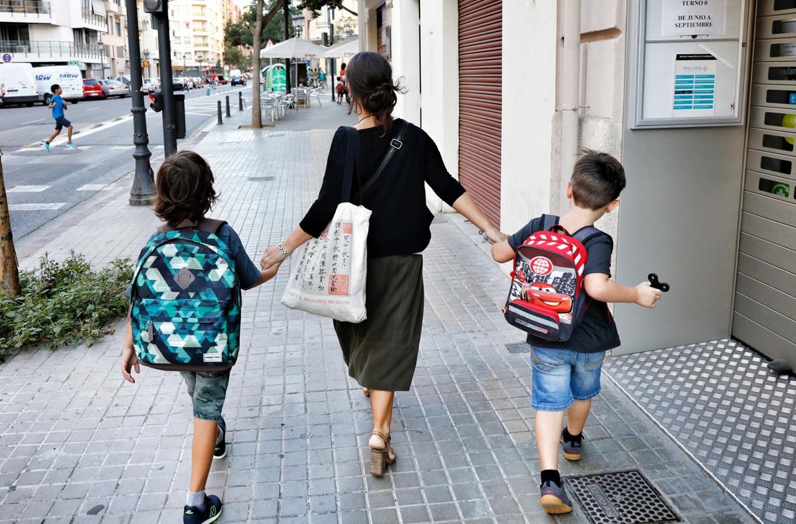 Primer día de colegio en la Comunidad Valenciana. 