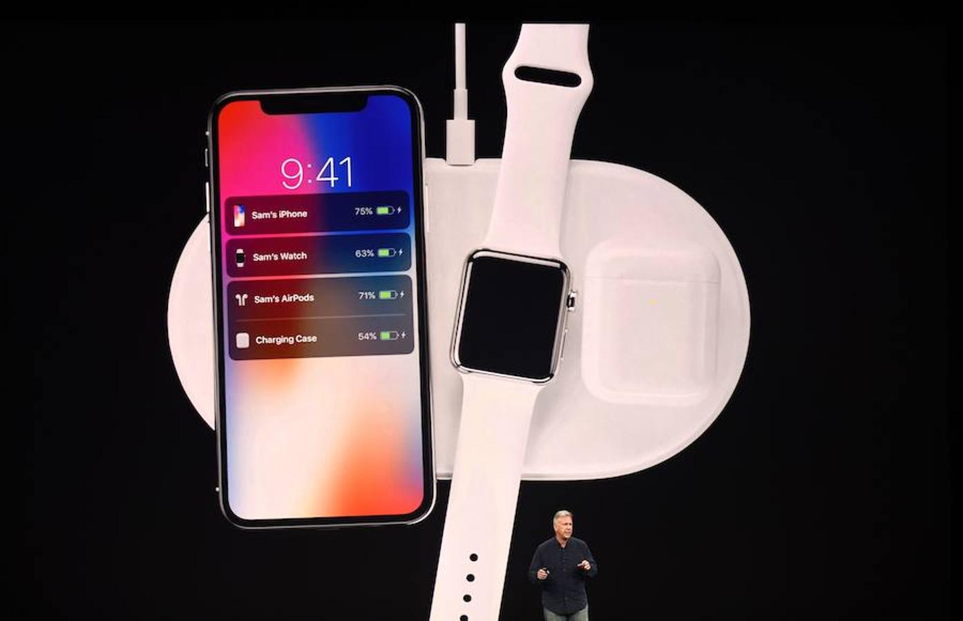 Nuevos dispositivos de Apple con carga inalámbrica. 