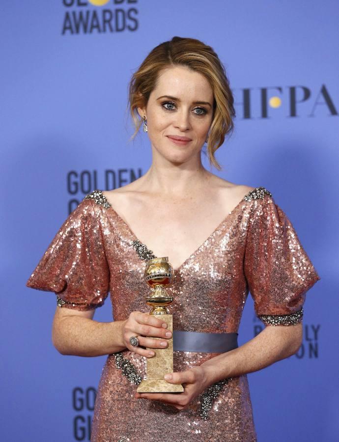 Claire Foy. Nominada a los Premios Emmy como mejor actriz protagonista de drama por «The Crown»