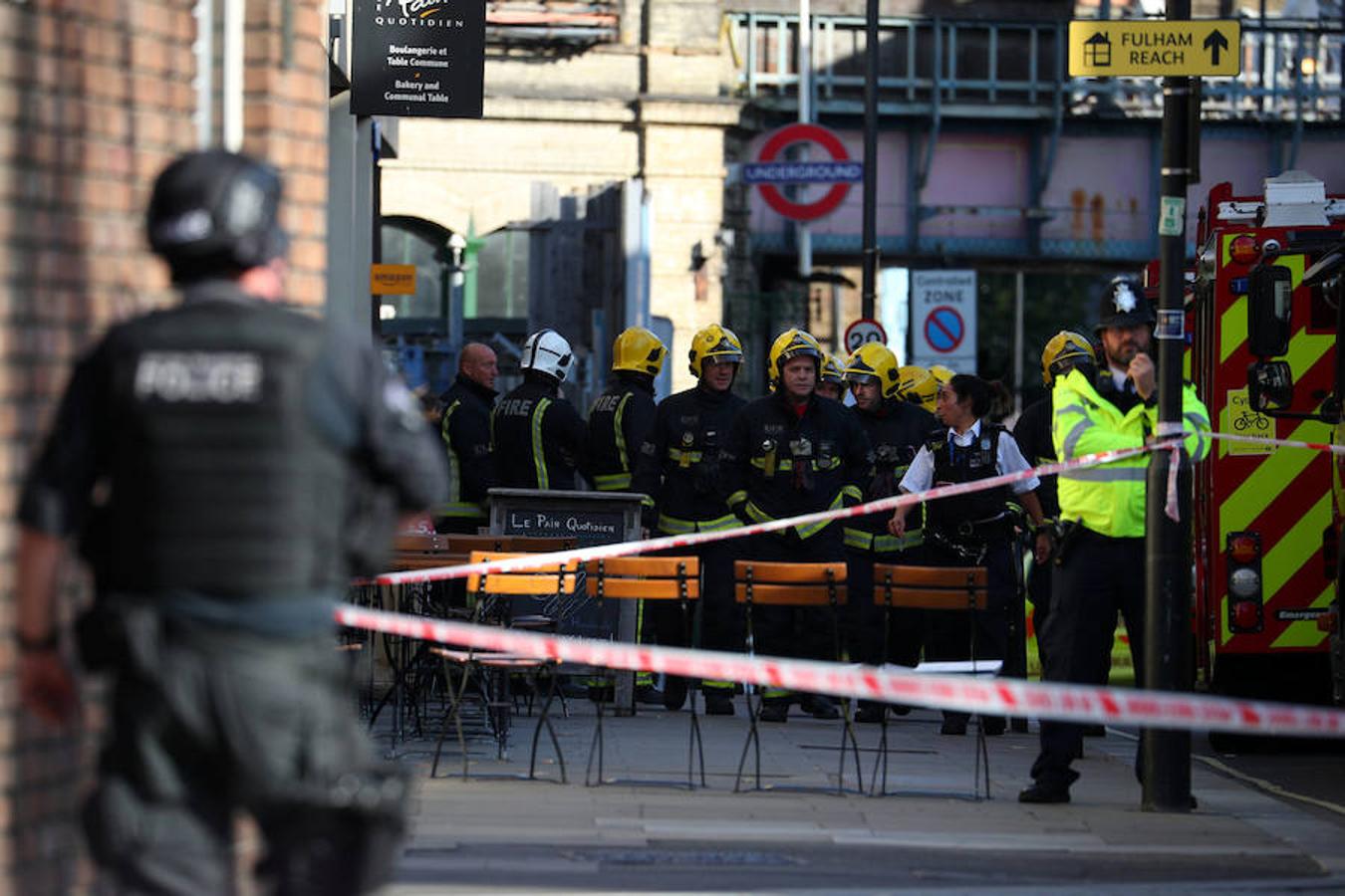 Explosión en el metro de Londres