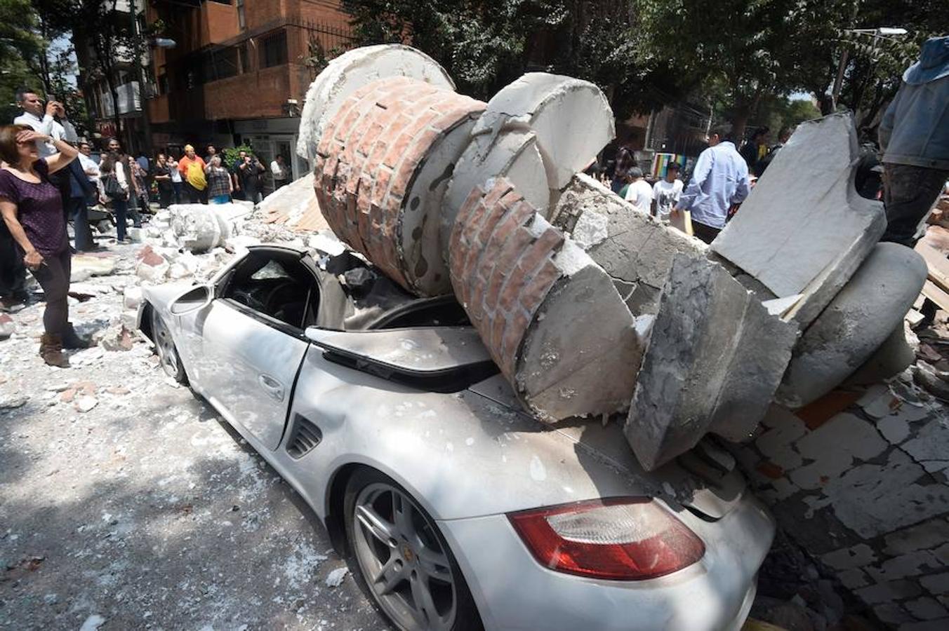 Las dramáticas imágenes del rastro dejado por el último terremoto en México. 