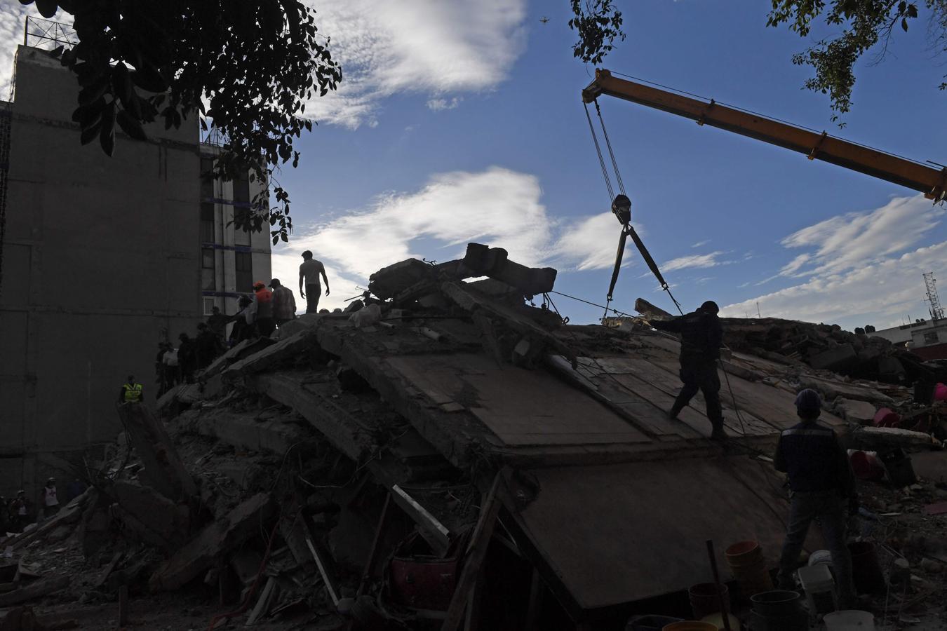 Las dramáticas imágenes del rastro dejado por el último terremoto en México. 