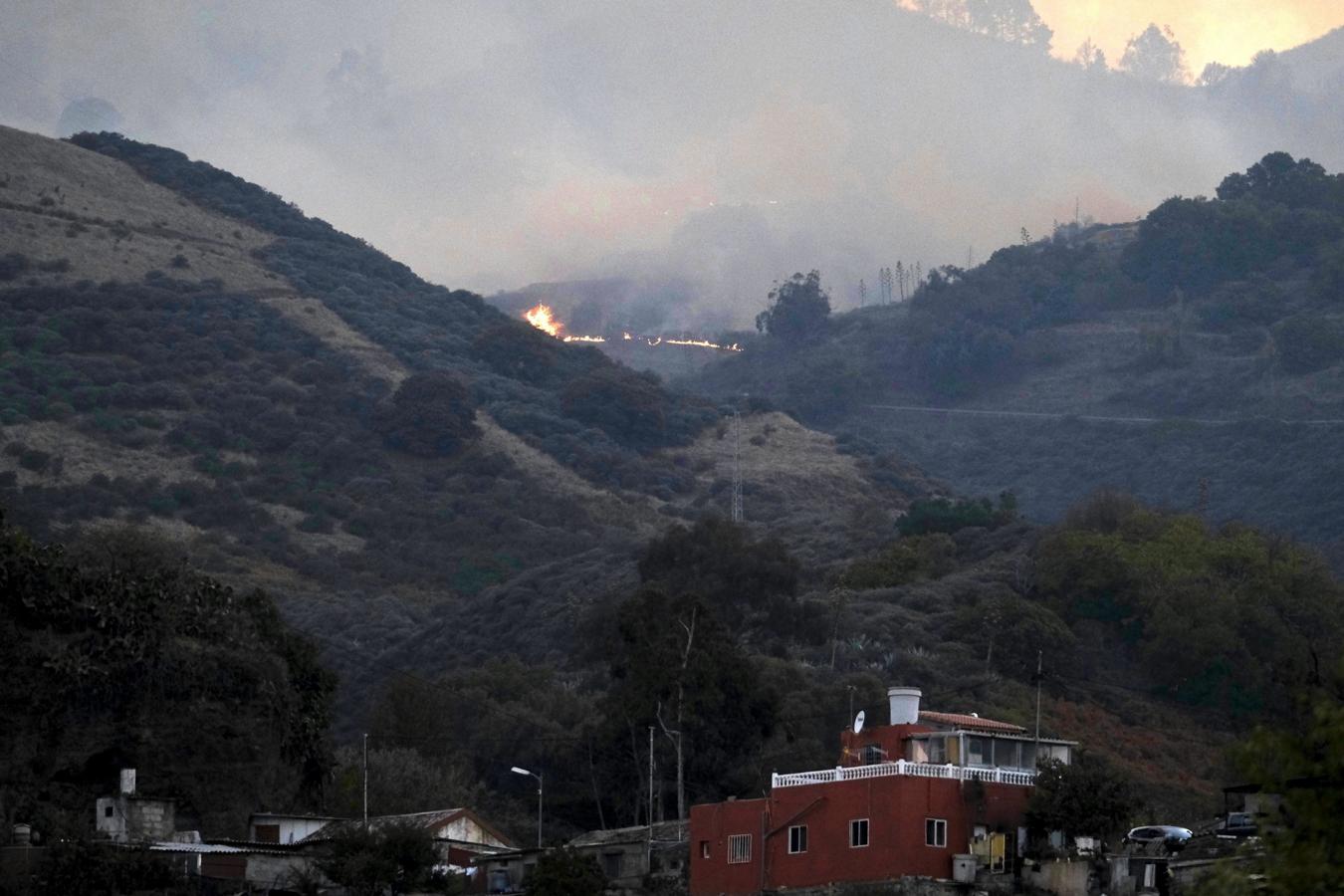 Un incendio en Gran Canaria obliga a desalojar a 800 personas