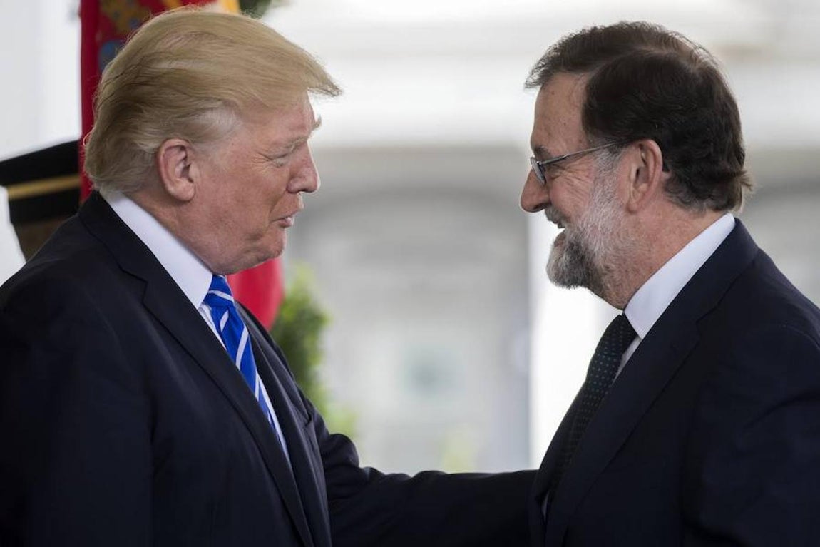 Rajoy y Trump, juntos por primera vez en Washington. 