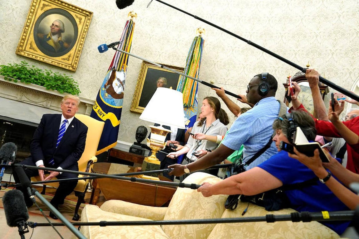 Rajoy y Trump, juntos por primera vez en Washington. 