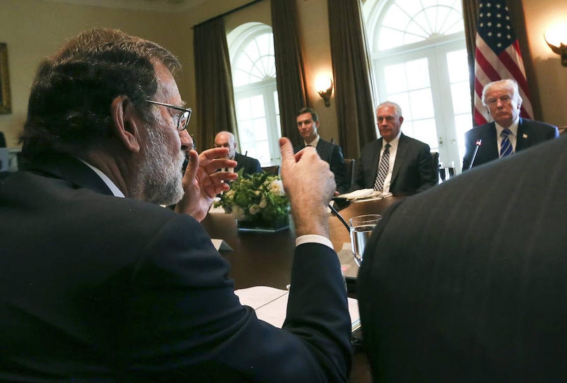 Rajoy y Trump, juntos por primera vez en Washington. 