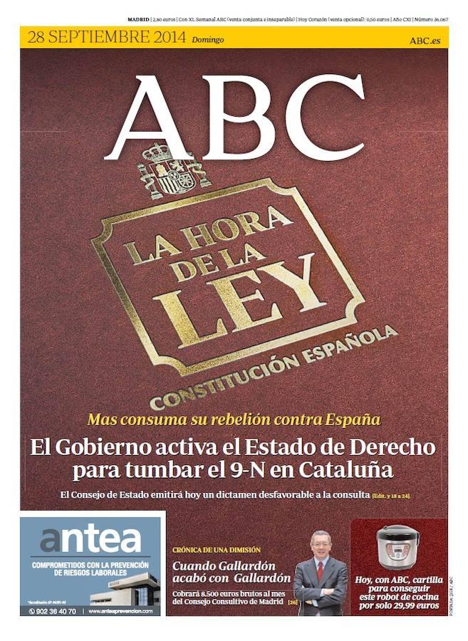 Ante la sedición, la Ley. Artur Mas decidió saltársela y acabó pagándolo. 